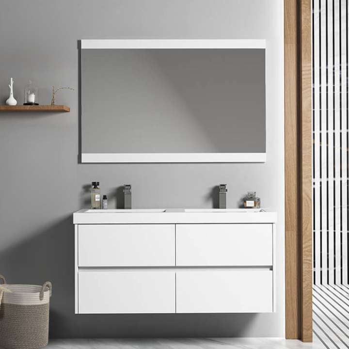 Blossom Valencia bathroom vanity, 48 inch, in Glossy White