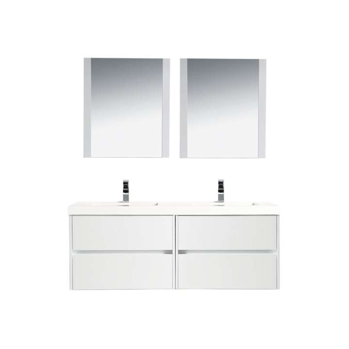 Blossom Valencia bathroom vanity, 60 inch, in Glossy White