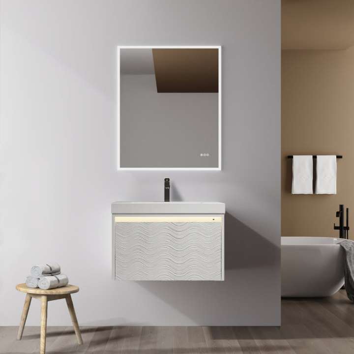 Blossom Voyage bathroom vanity, 30 inch, in Glossy White