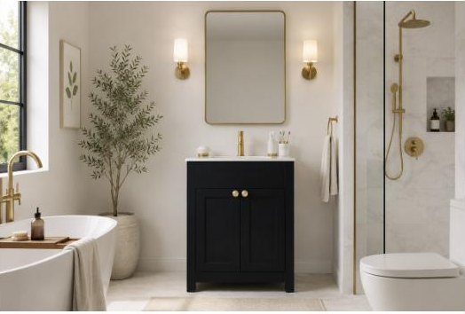 Otto Home Goods Aria vanity in Black