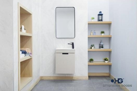 Otto Home Goods Luca vanity in Sand