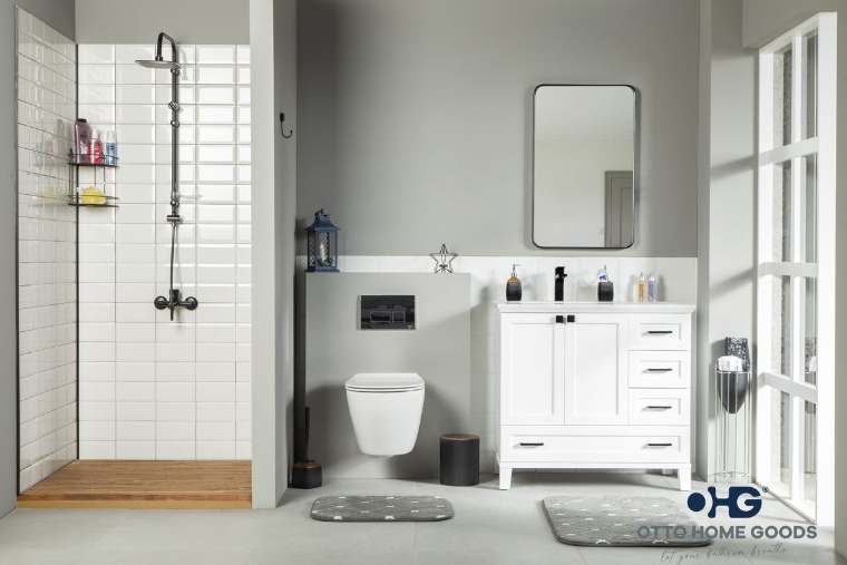 Otto Home Goods Paloma bathroom vanity, 36 inch, in White