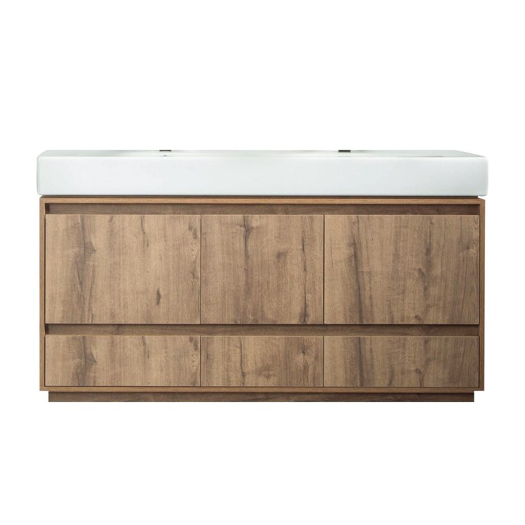 Otto Home Goods Romina bathroom vanity, 60 inch, in Messina