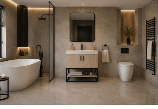 Otto Home Goods Solana vanity in Natural Oak