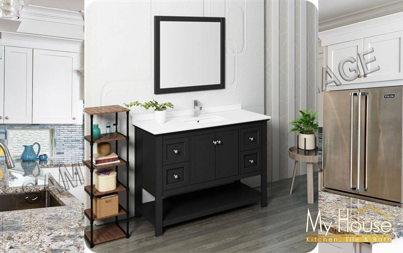 Fresca Vanities 48" Manchester Black