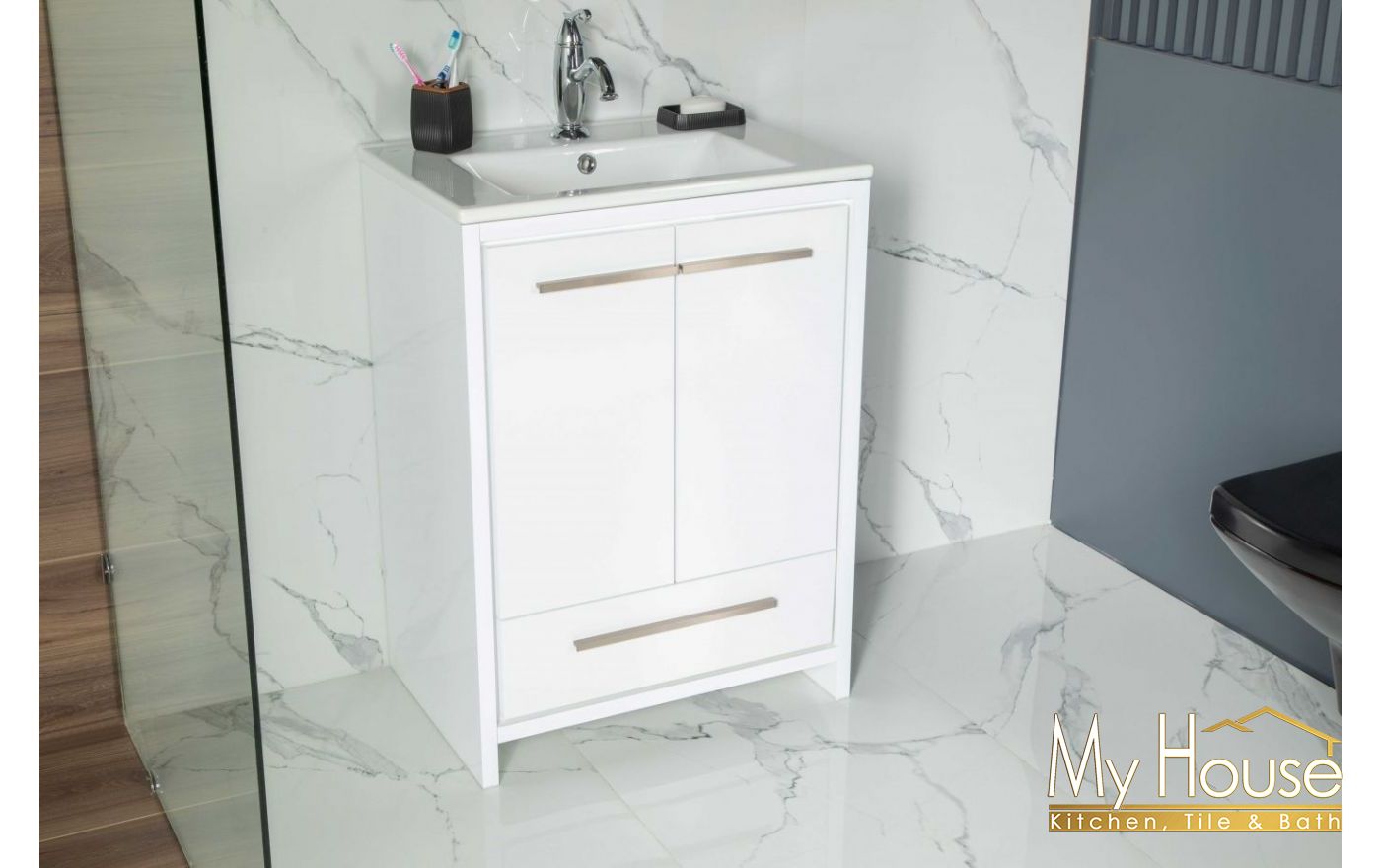Otto Home Goods Vanities 26" Arte White