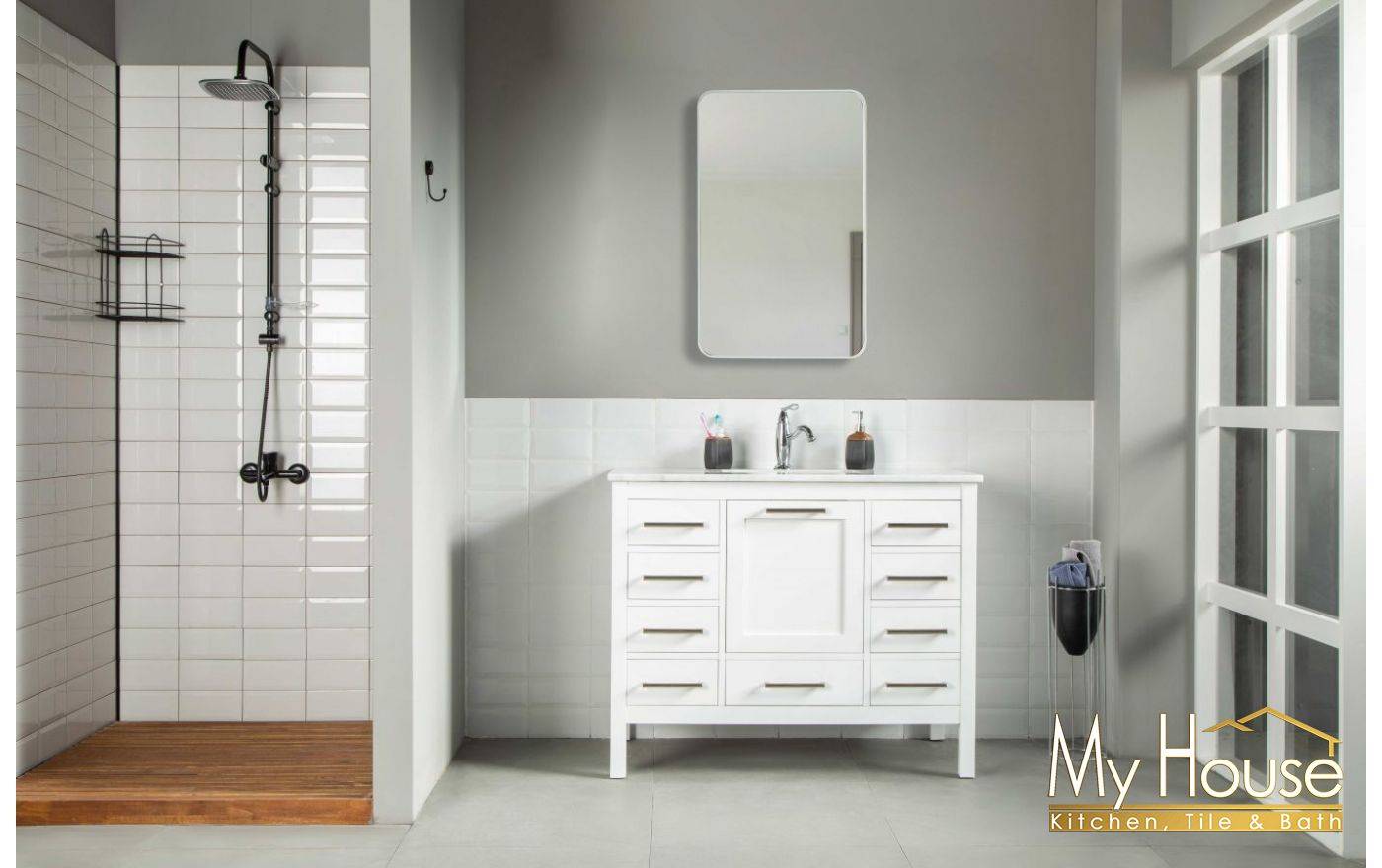 Otto Home Goods Vanities Ashley 42" White