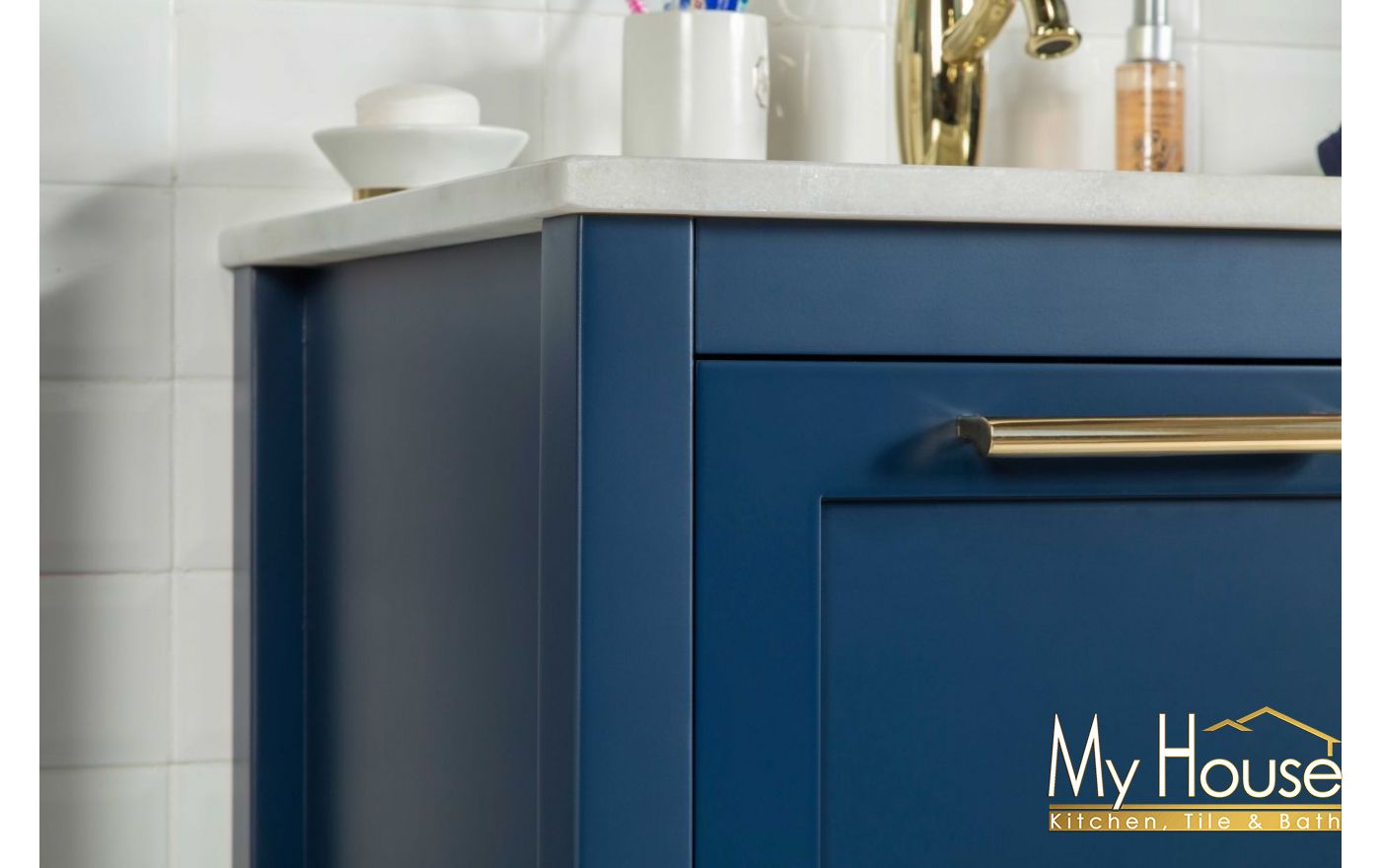 Otto Home Goods Vanities Ashley 30" Navy Blue