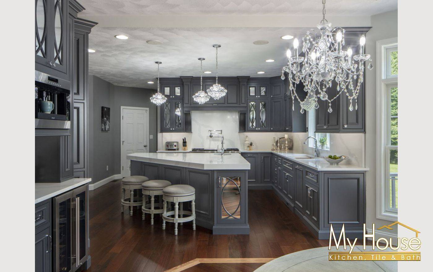 Shiloh Iron Ore On Maple Cabinets