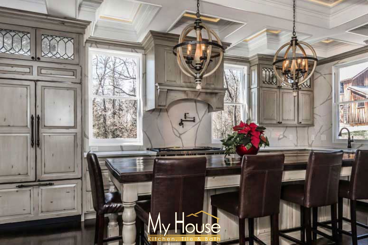Shiloh Heritage Gray Olde World On Rustic Alder