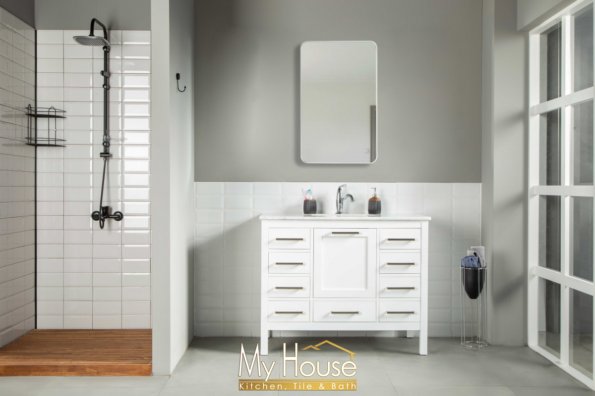 Otto Home Goods Ashley 42 Inch White Vanity