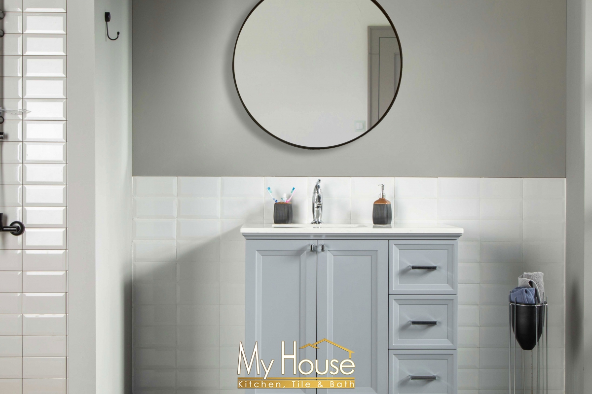 Otto Home Goods Isabel 36 Inch Gray Vanity