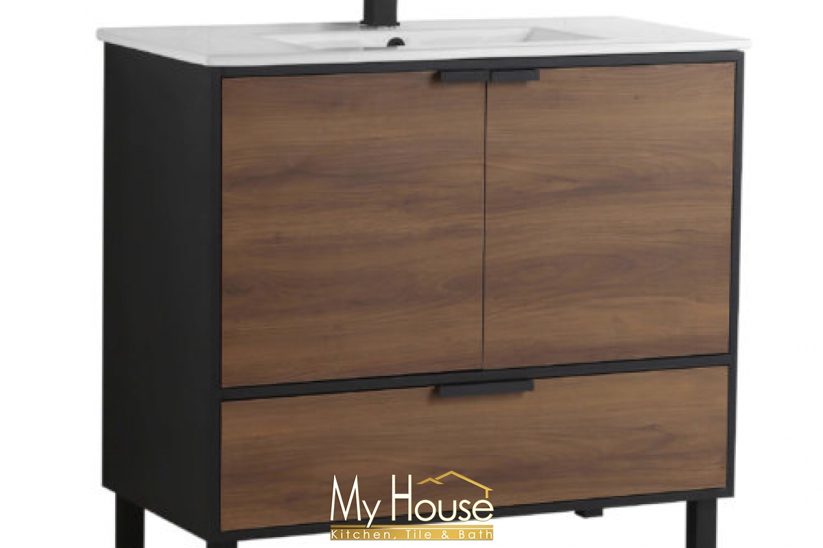 Fine Fixtures Hamilton 30inch Classic Gray Ada Compliant Vanity