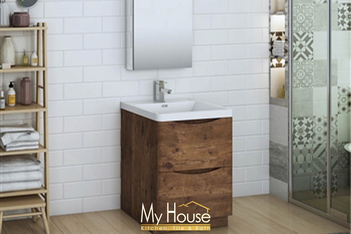 Fresca 24 Senza Tuscany Rosewood Vanity