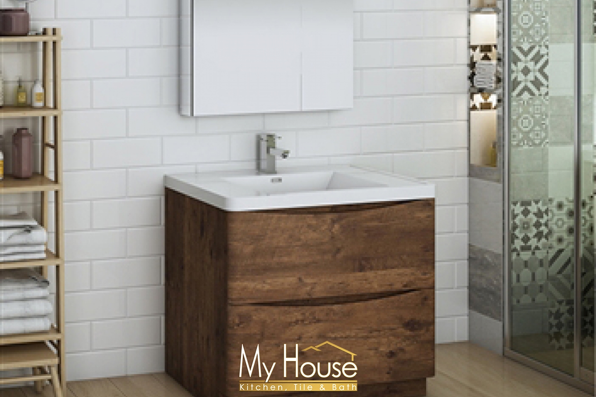 Fresca 36 Senza Tuscany Rosewood Vanity