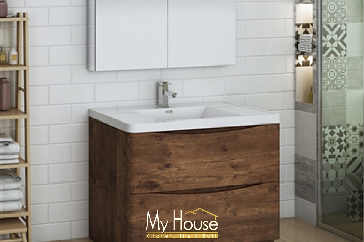Fresca 40 Senza Tuscany Rosewood Vanity