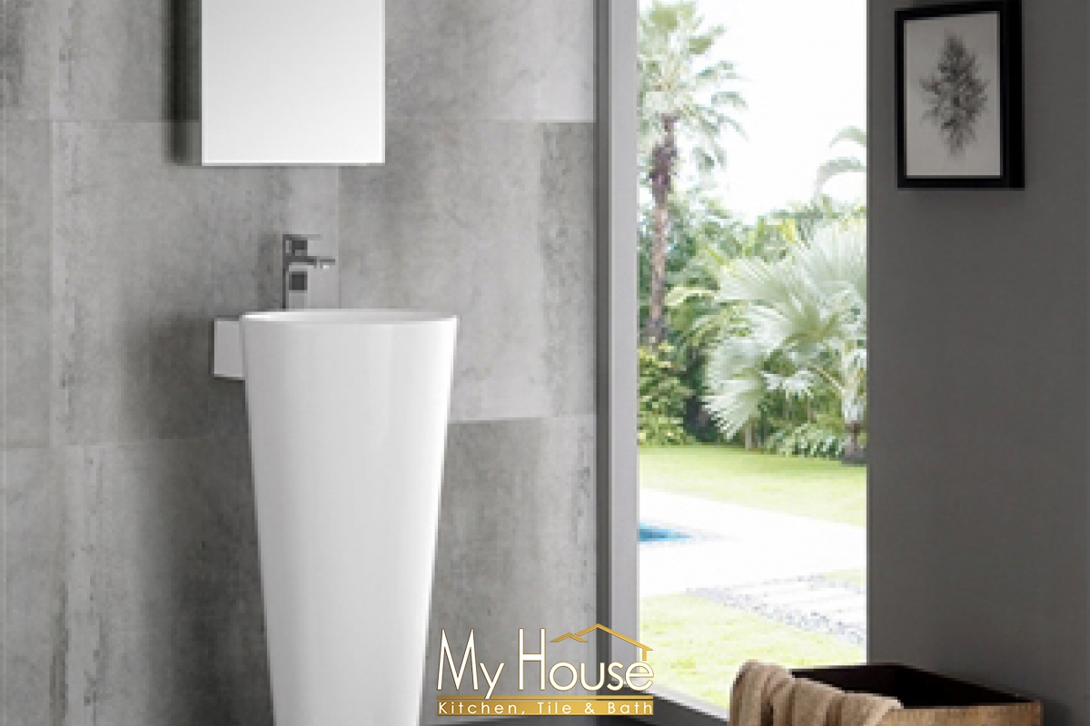 Fresca 16 Lucido Messina White Vanity