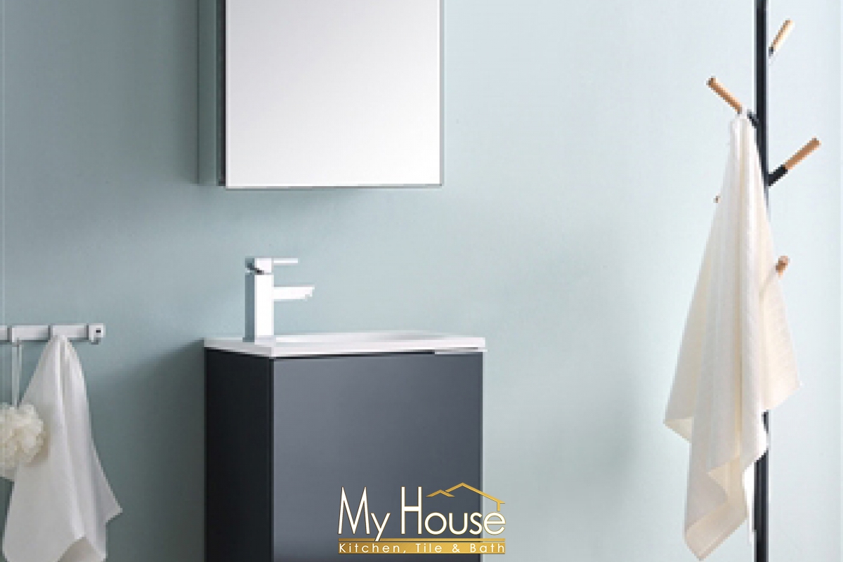 Fresca 20 Floating Senza Valencia Dark Slate Gray Vanity