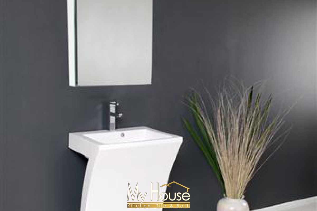Fresca 23 Lucido Quadro White Vanity