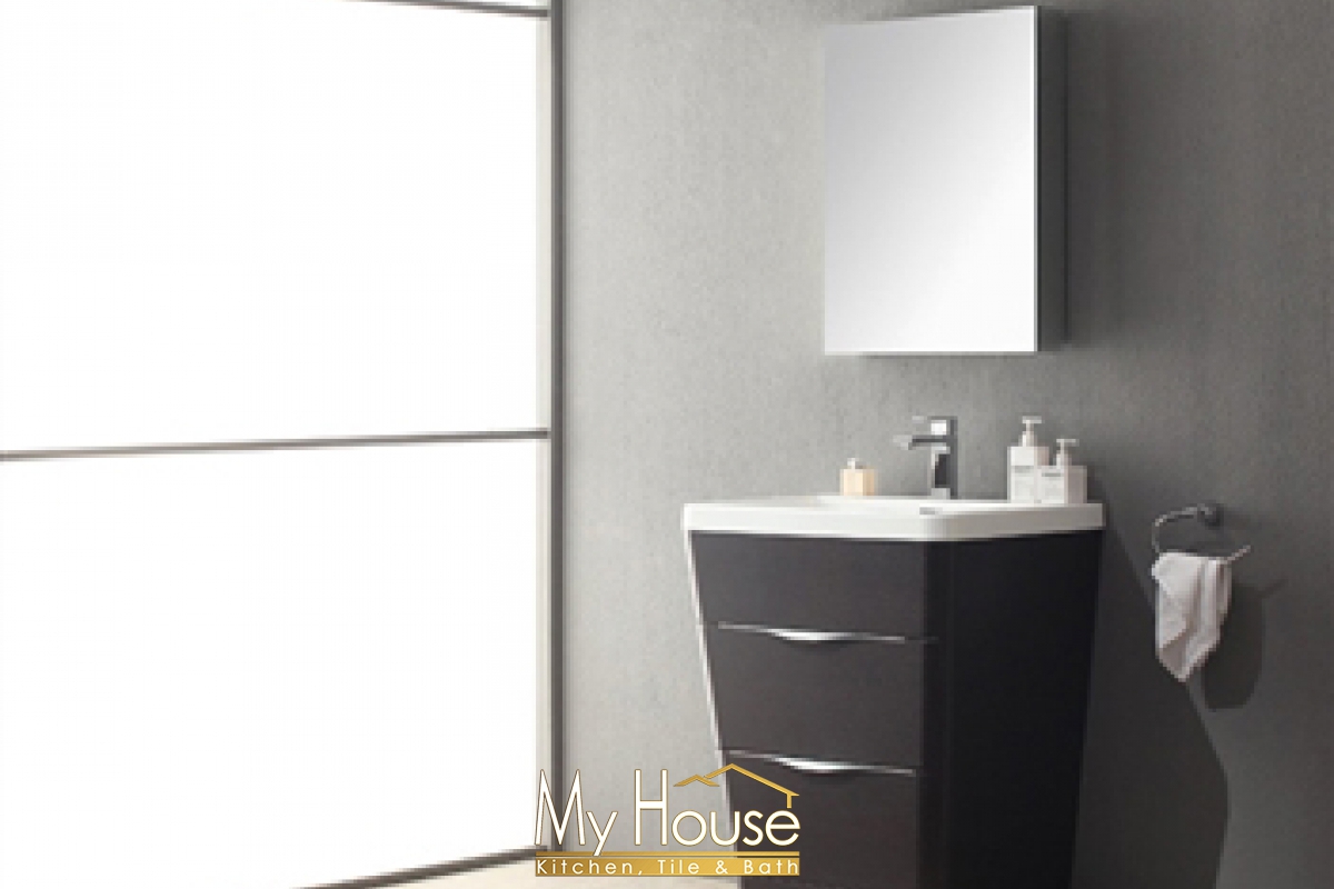 Fresca 26 Senza Milano Chestnut Vanity