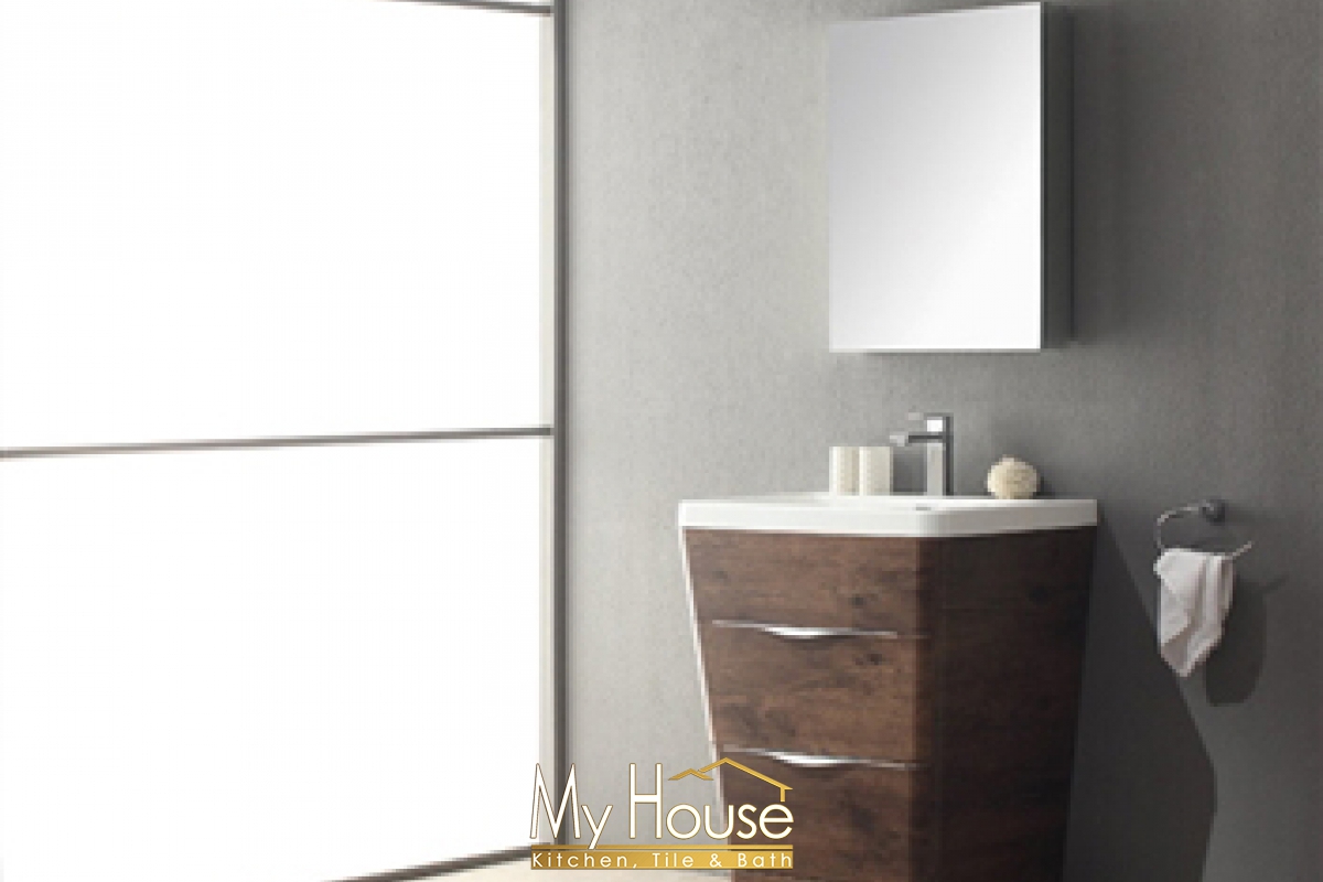 Fresca 26 Senza Milano Rosewood Vanity