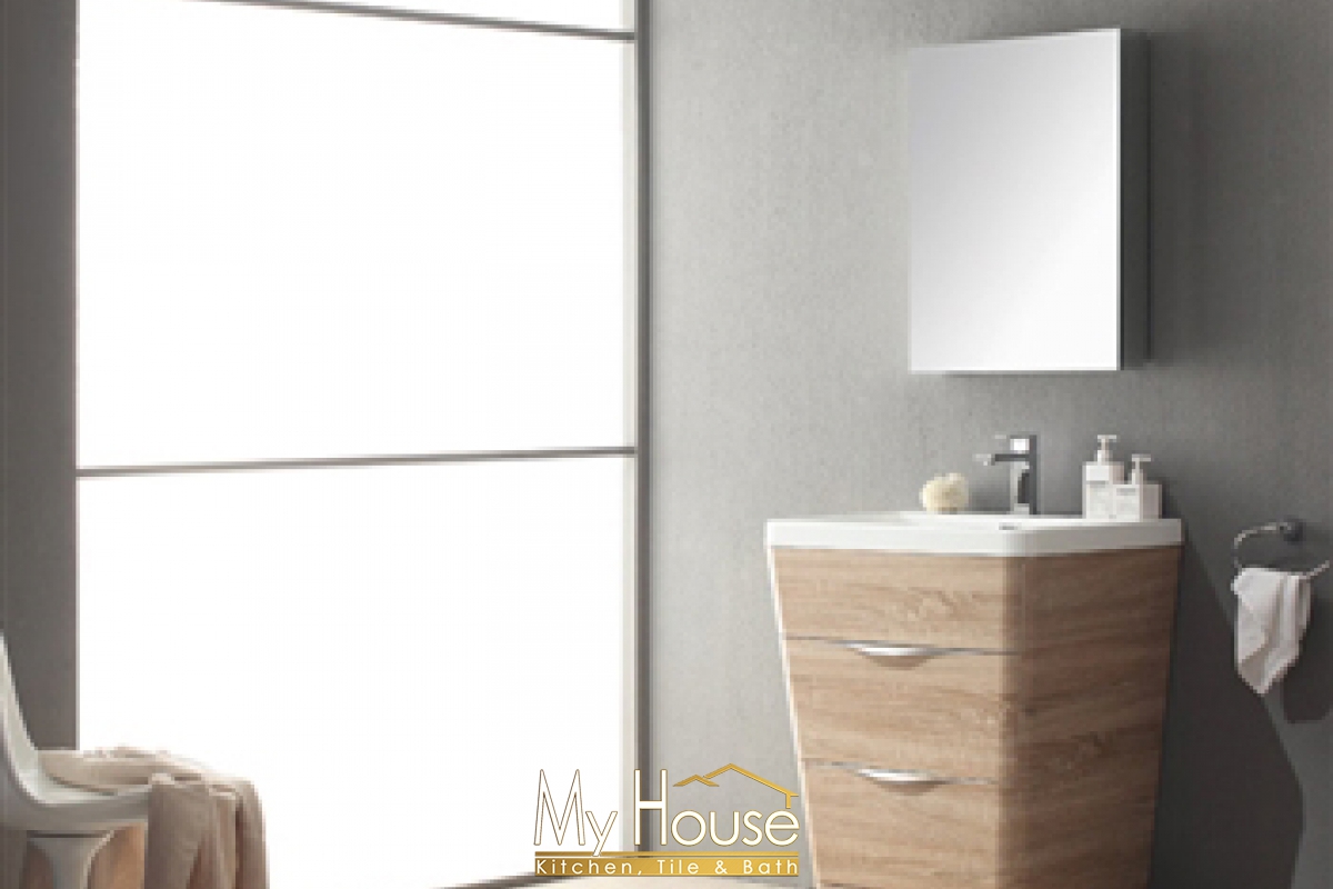Fresca 26 Senza Milano White Oak Vanity