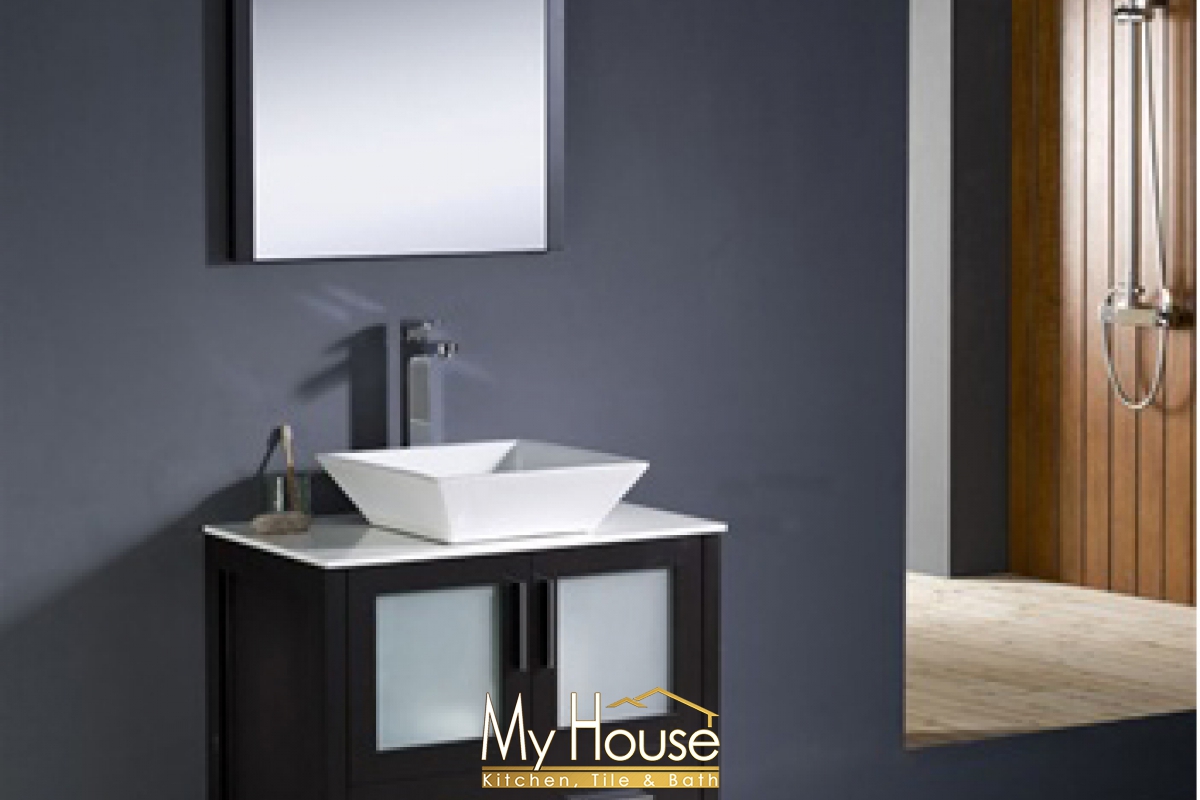 Fresca 30 Vessel Torino Espresso Vanity