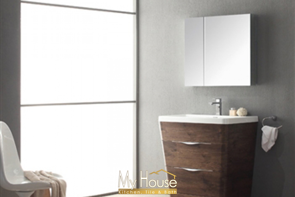 Fresca 32 Senza Milano Rosewood Vanity