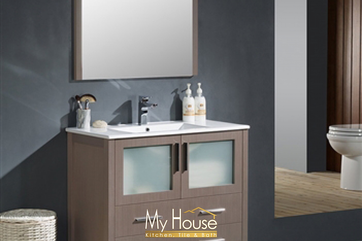Fresca 36 (a) Torino Gray Oak Vanity