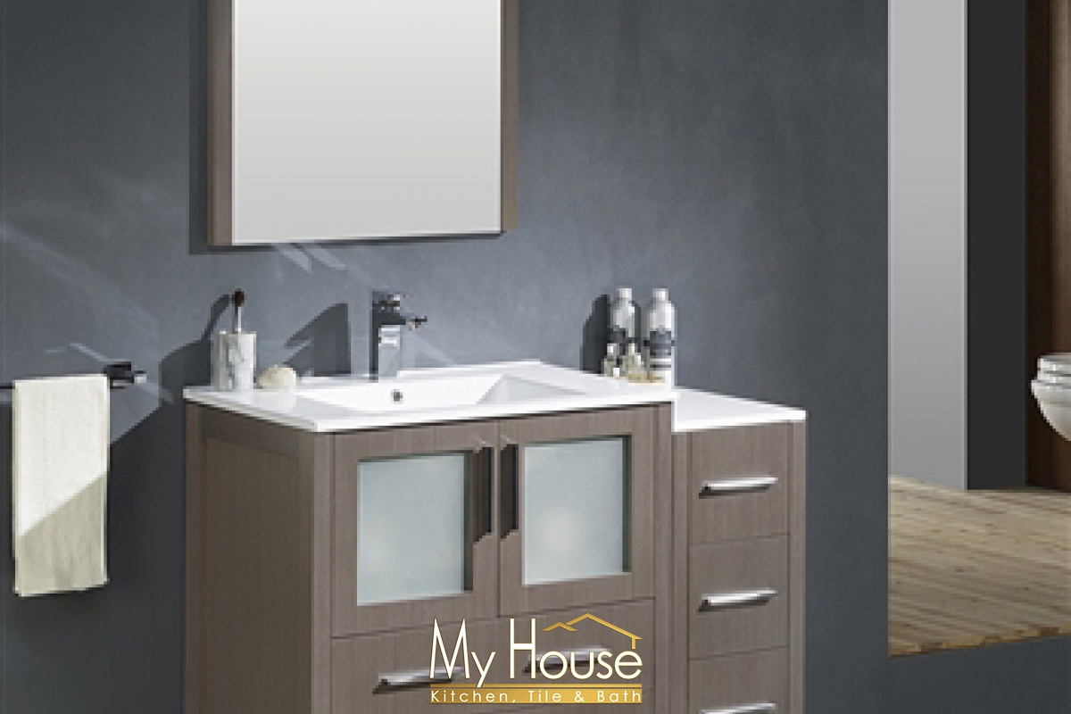 Fresca 42 Torino Gray Oak Vanity