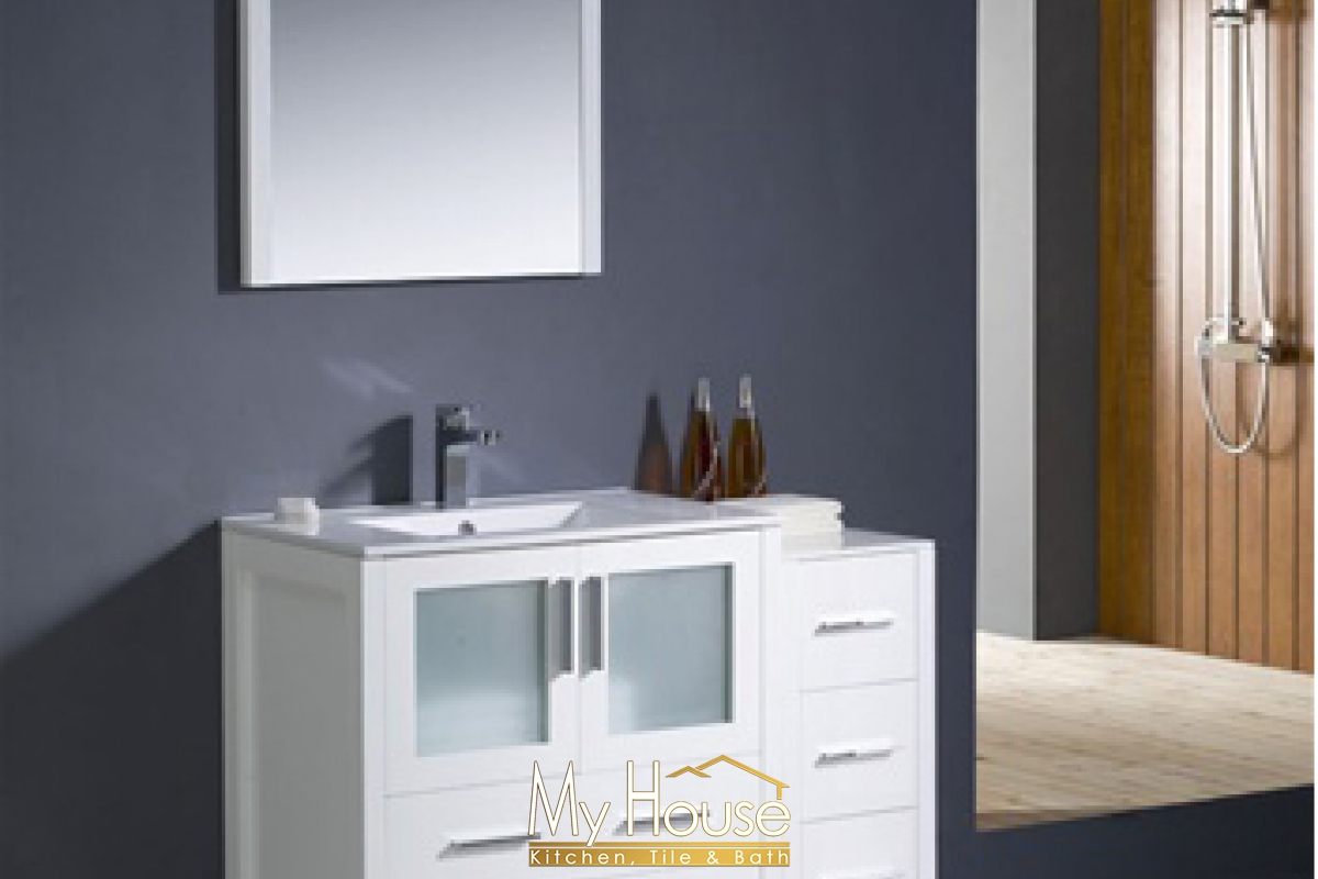 Fresca 42 Torino White Vanity