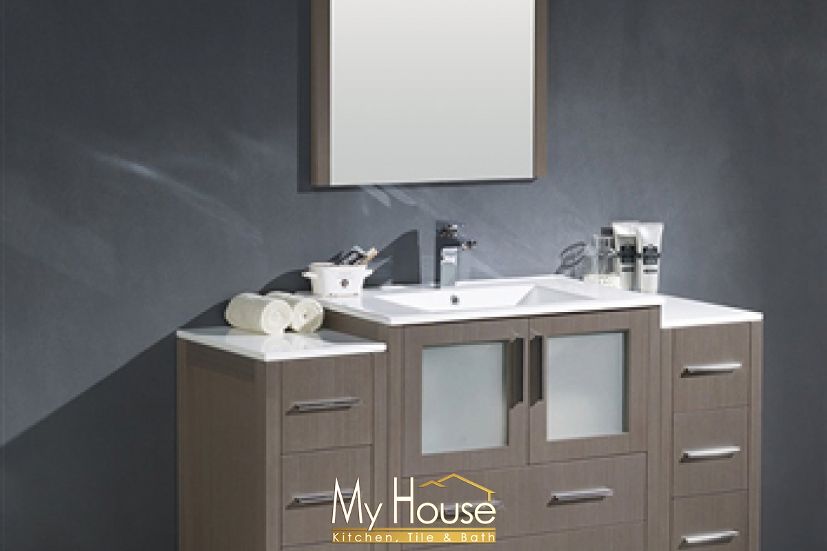 Fresca 54 Torino Gray Oak Vanity
