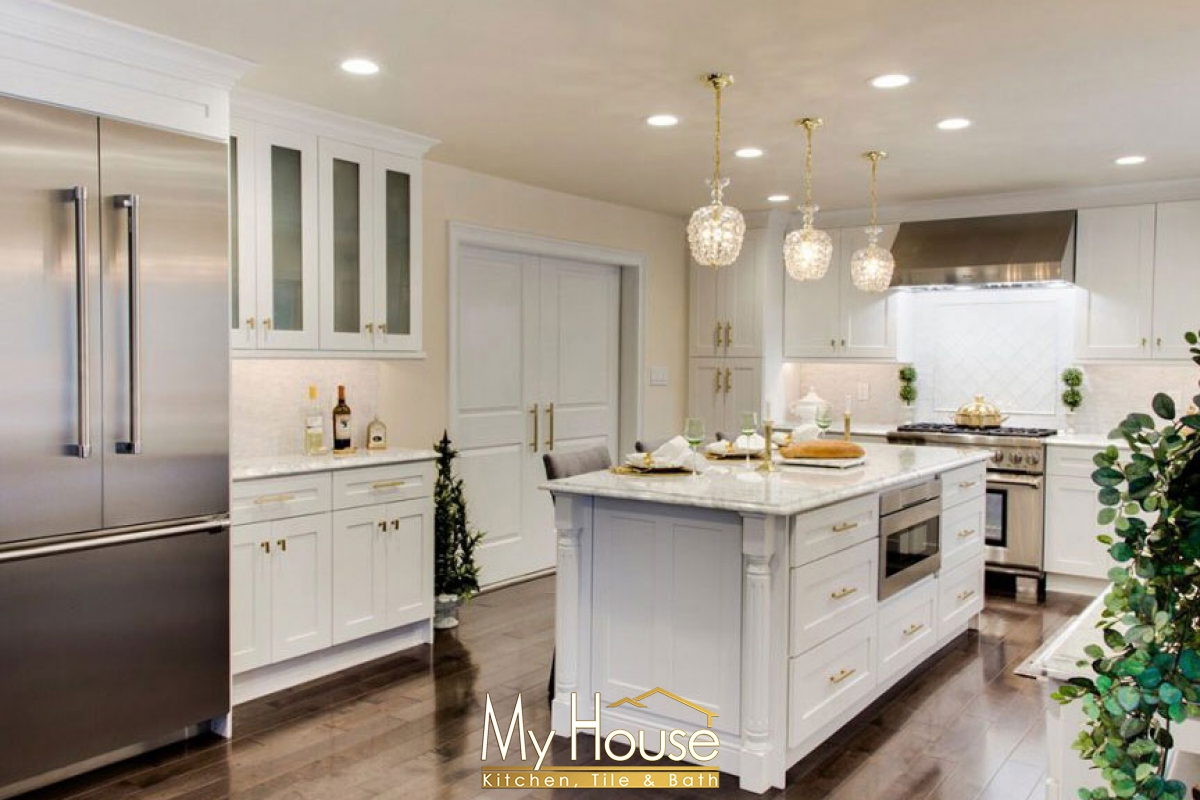 My White and Gold Kitchen · Glambytes · Home - Design